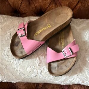 Birkenstock Patent Pink Women's Madrid Sandals